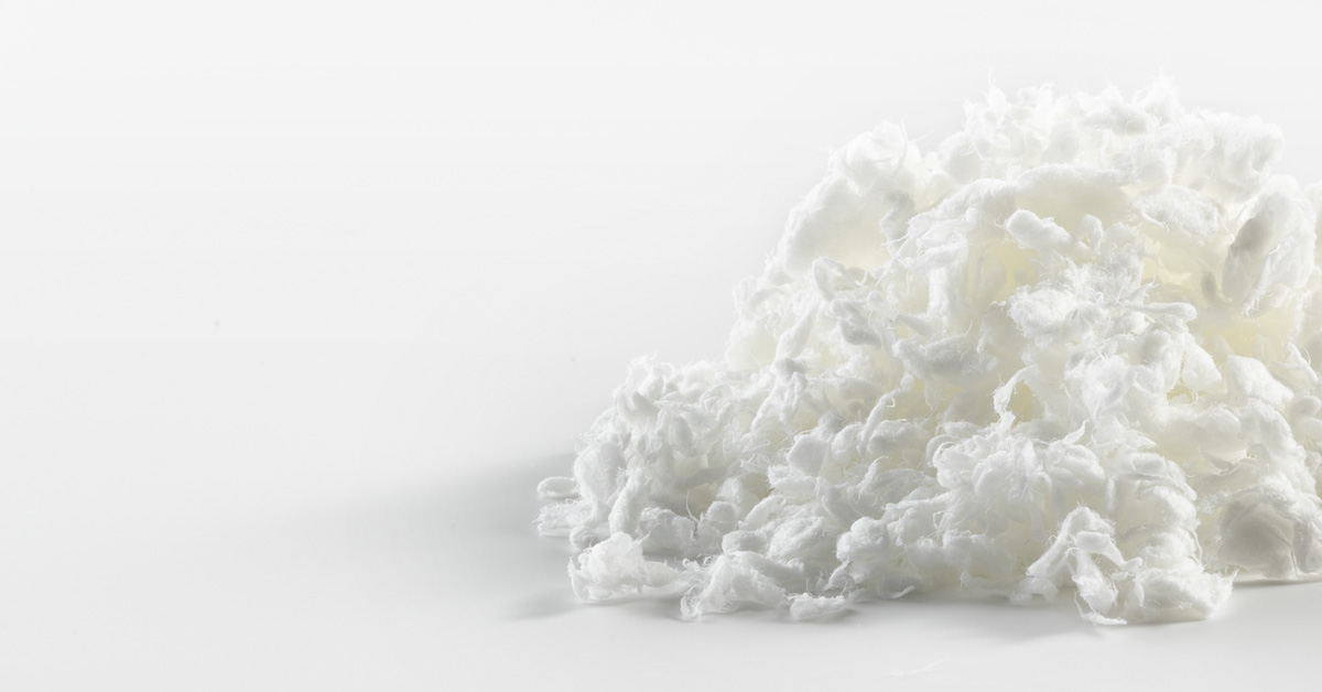 Pile of bleached pulp.