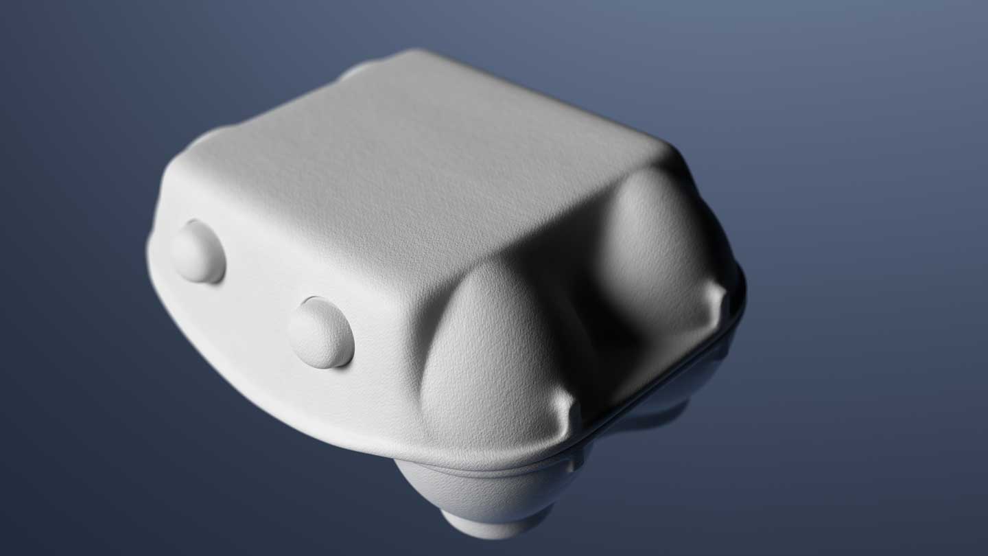 floating molded fiber egg tray